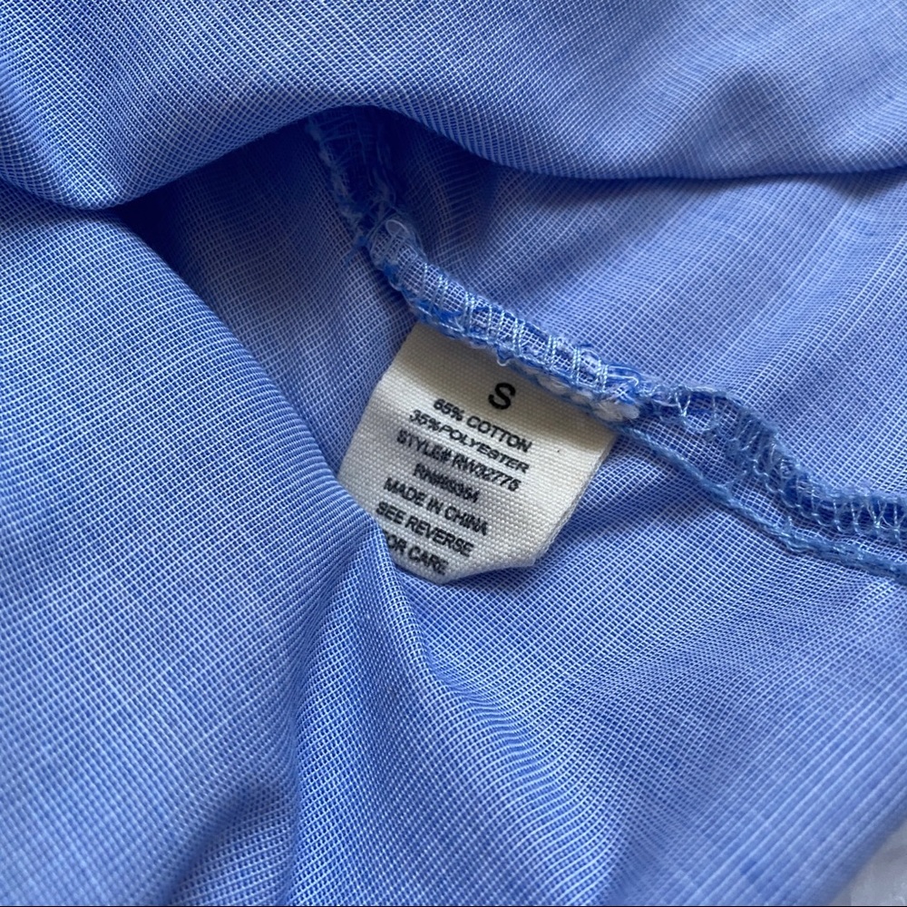 No Comment | cold shoulder ruffle chambray top - Picture 5 of 6